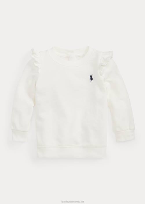 sudadera spa con volantes 02RH8301 bebé Ralph Lauren lavaplatos blanco