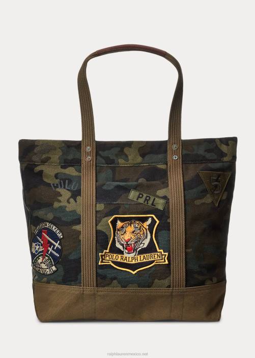 bolso de lona 02RH8769 hombres Ralph Lauren camuflaje