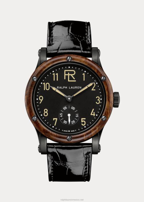 acero de 39mm 02RH2866 hombres Ralph Lauren esfera negra