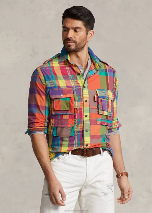 sobrecamisa madras fun 02RH1376 hombres Ralph Lauren madrás funshirt