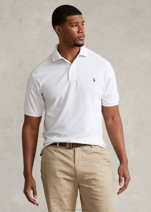 el polo de la tierra 02RH1547 hombres Ralph Lauren blanco