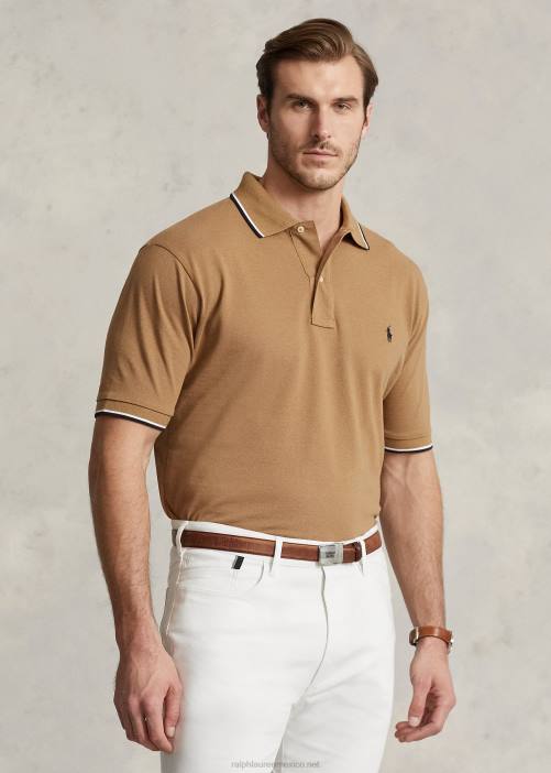 polo de malla 02RH1353 hombres Ralph Lauren surf de arena