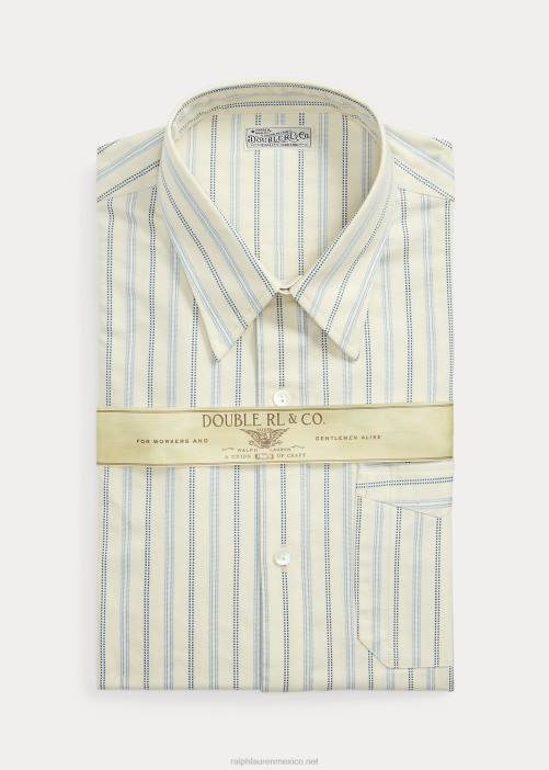 camisa dobby slim fit a rayas 02RH1793 hombres Ralph Lauren