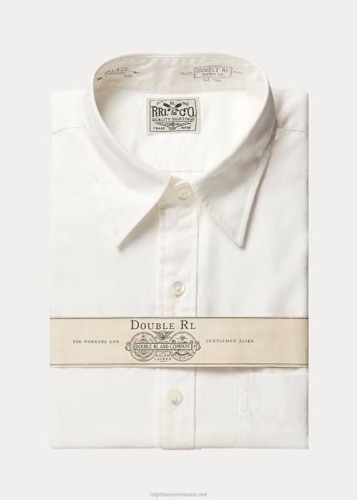 camisa oxford pinpoint 02RH1758 hombres Ralph Lauren blanco