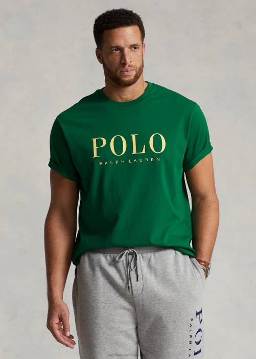 playera con logo 02RH1557 hombres Ralph Lauren verde primario