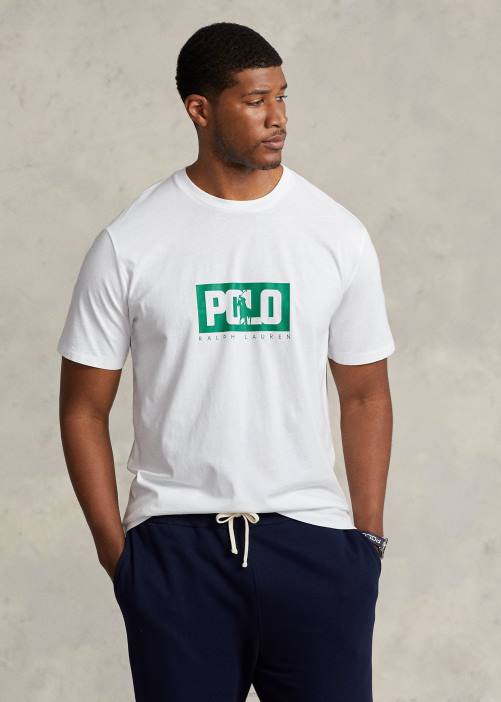 playera con logo 02RH1625 hombres Ralph Lauren blanco