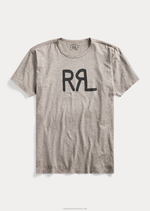 playera con logo 02RH1696 hombres Ralph Lauren cuero gris