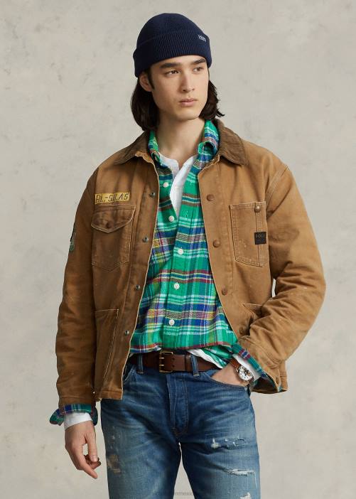 chamarra con forro de lana 02RH8513 hombres Ralph Lauren