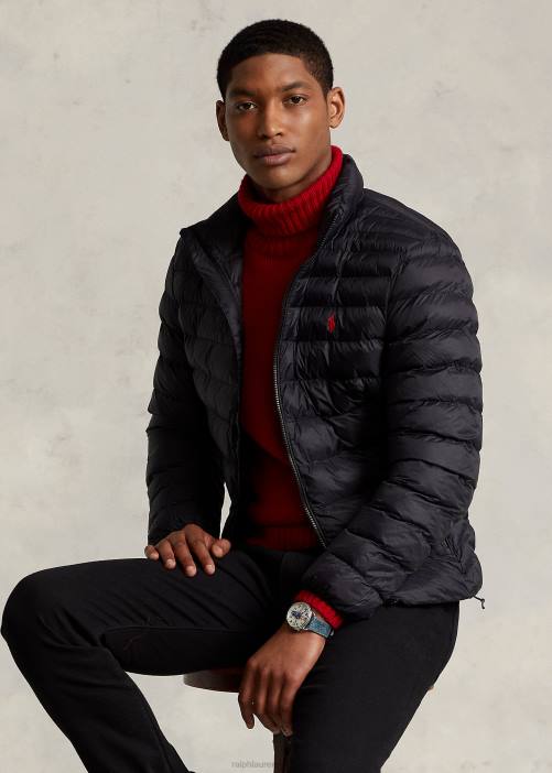 la chaqueta plegable 02RH141 hombres Ralph Lauren negro