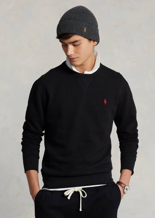 la sudadera polar rl 02RH329 hombres Ralph Lauren negro