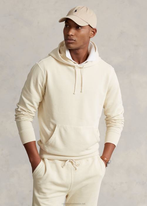 sudadera con capucha de lana 02RH8507 hombres Ralph Lauren crudo