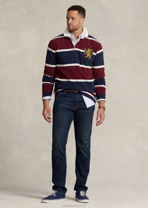 vaqueros rectos holgados hampton 02RH1466 hombres Ralph Lauren índigo medio