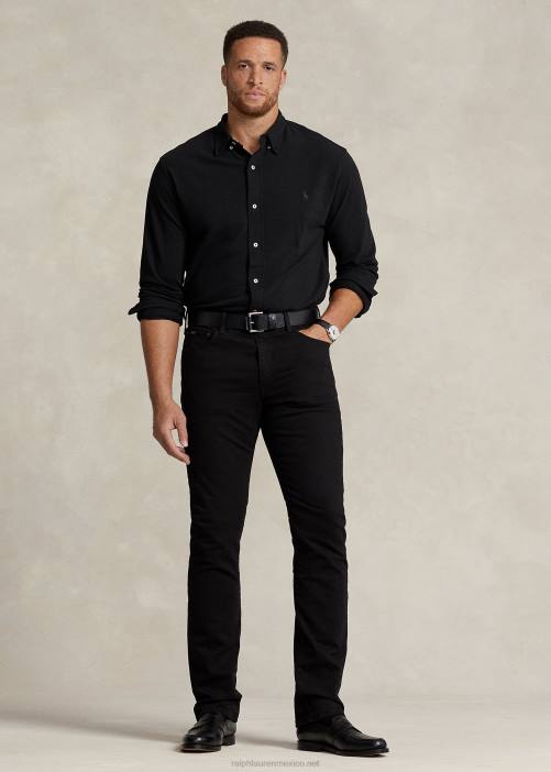 vaqueros rectos holgados hampton 02RH1467 hombres Ralph Lauren negro