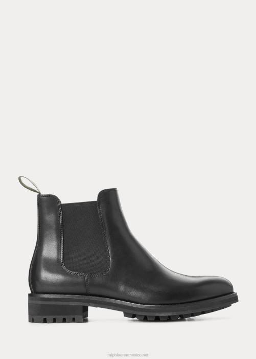 botas chelsea de piel bryson 02RH2121 hombres Ralph Lauren negro