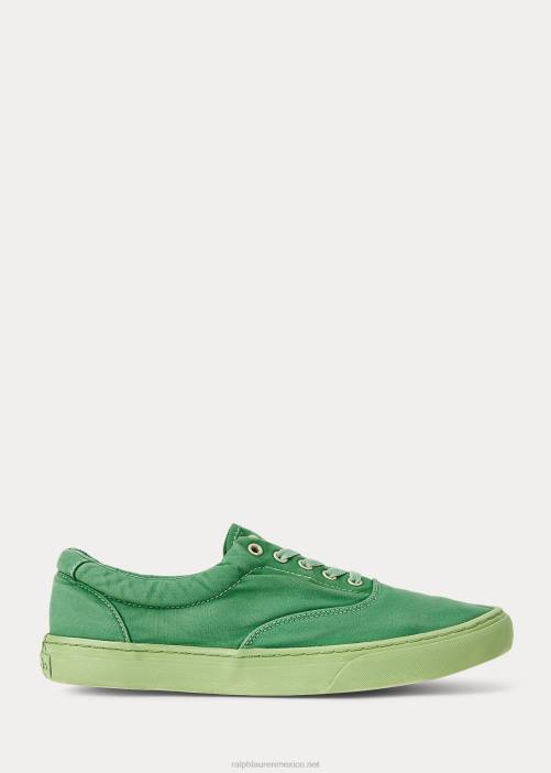 zapatillas de lona keaton 02RH2033 hombres Ralph Lauren verde primario