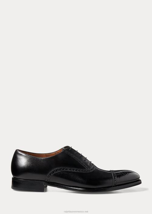 zapato denver con puntera 02RH8734 hombres Ralph Lauren negro