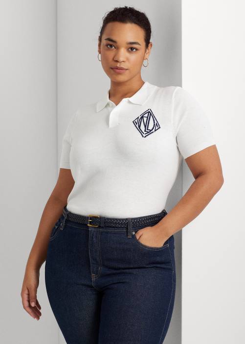 polo de punto 02RH4788 mujer Ralph Lauren blanco