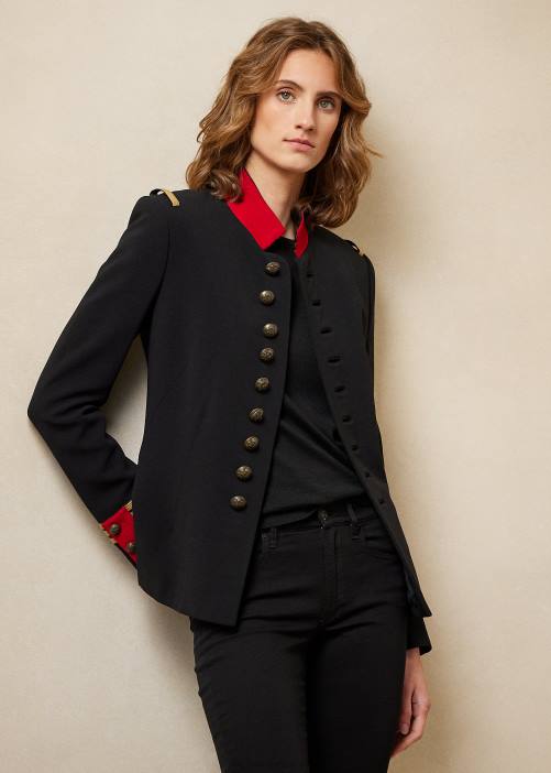 la chaqueta sobrante 02RH9368 mujer Ralph Lauren negro