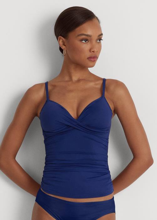 tankini de sobrepelliz 02RH4213 mujer Ralph Lauren zafiro