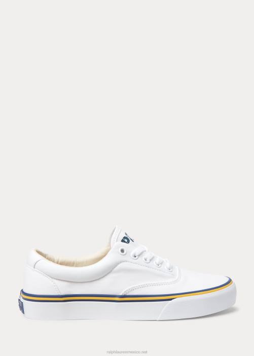 tenis con logo 02RH9621 mujer Ralph Lauren blanco