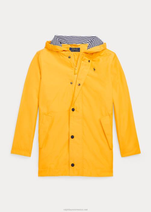 impermeable con capucha 02RH6686 niños Ralph Lauren impermeable amarillo