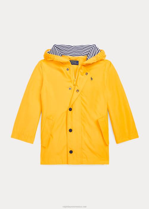 impermeable con capucha 02RH9913 niños Ralph Lauren impermeable amarillo