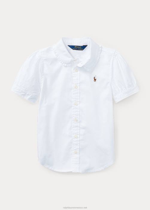 camisa oxford 02RH6923 niños Ralph Lauren blanco