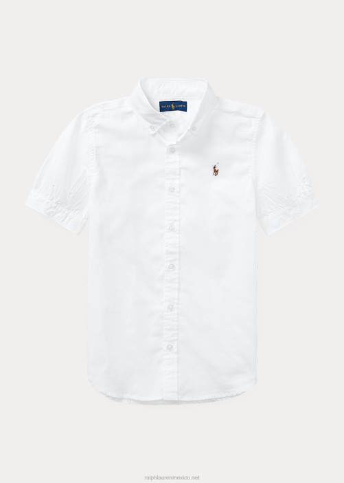 camisa oxford 02RH7238 niños Ralph Lauren blanco