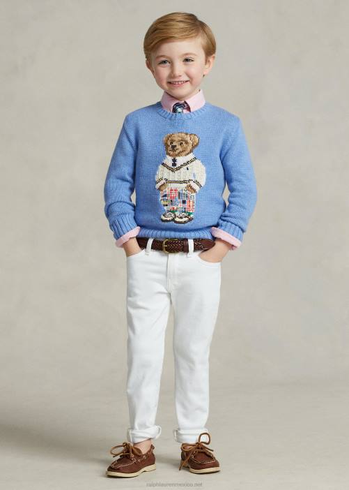 jeans ajustados sullivan 02RH5621 niños Ralph Lauren cohen blanco