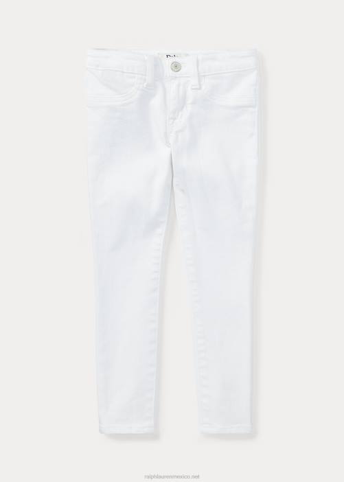 leggins de mezclilla aubrie 02RH6883 niños Ralph Lauren blanco