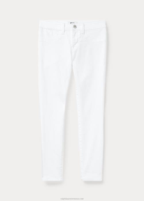 leggins de mezclilla aubrie 02RH7179 niños Ralph Lauren blanco