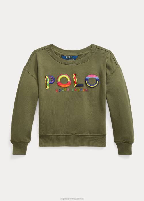 sudadera con logo 02RH9949 niños Ralph Lauren salvia oscura