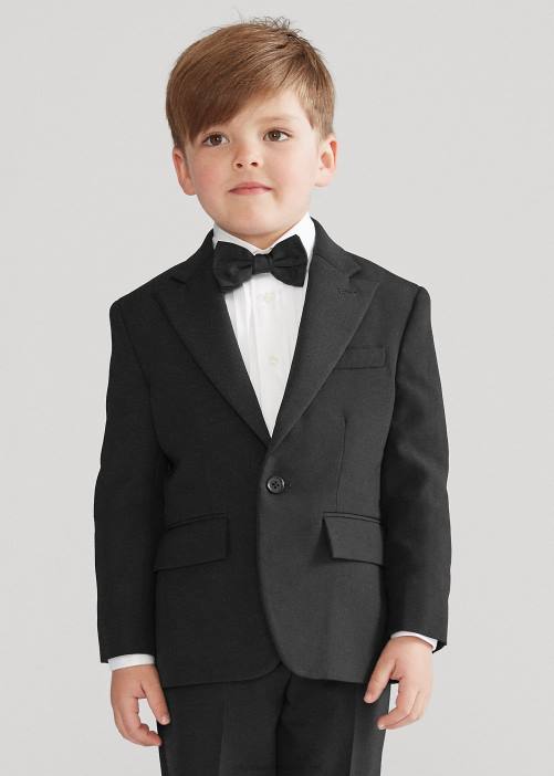 esmoquin barathea de lana 02RH5707 niños Ralph Lauren negro